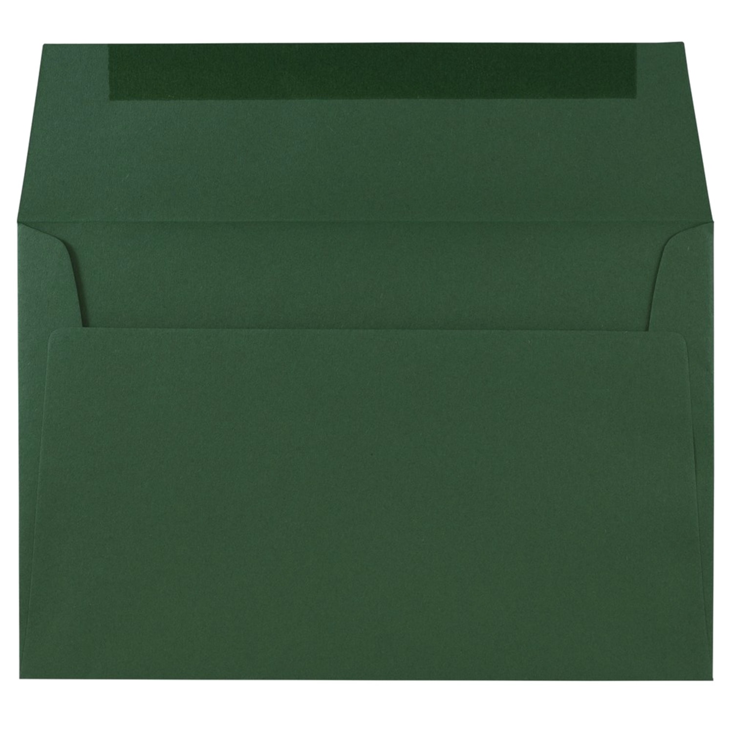 JAM Paper Booklet Invitation Envelopes, A9, Gummed Seal, Dark Green, Pack Of 50 - Image 3