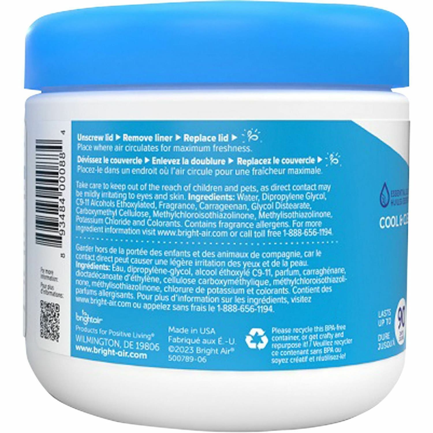 BRIGHT Air Super Odor Eliminator Gel., Cool & Clean Scent, 14 Oz - Image 3
