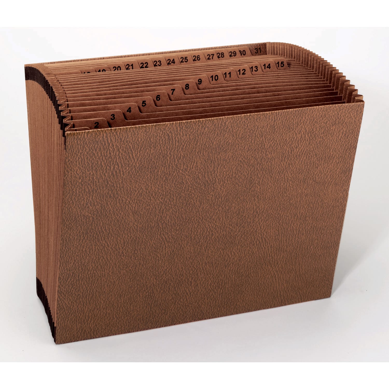Smead TUFF Expanding File, 31 Pockets, 1-31, 12in x 10in Letter Size, 30% Recycled, Brown - Image 3