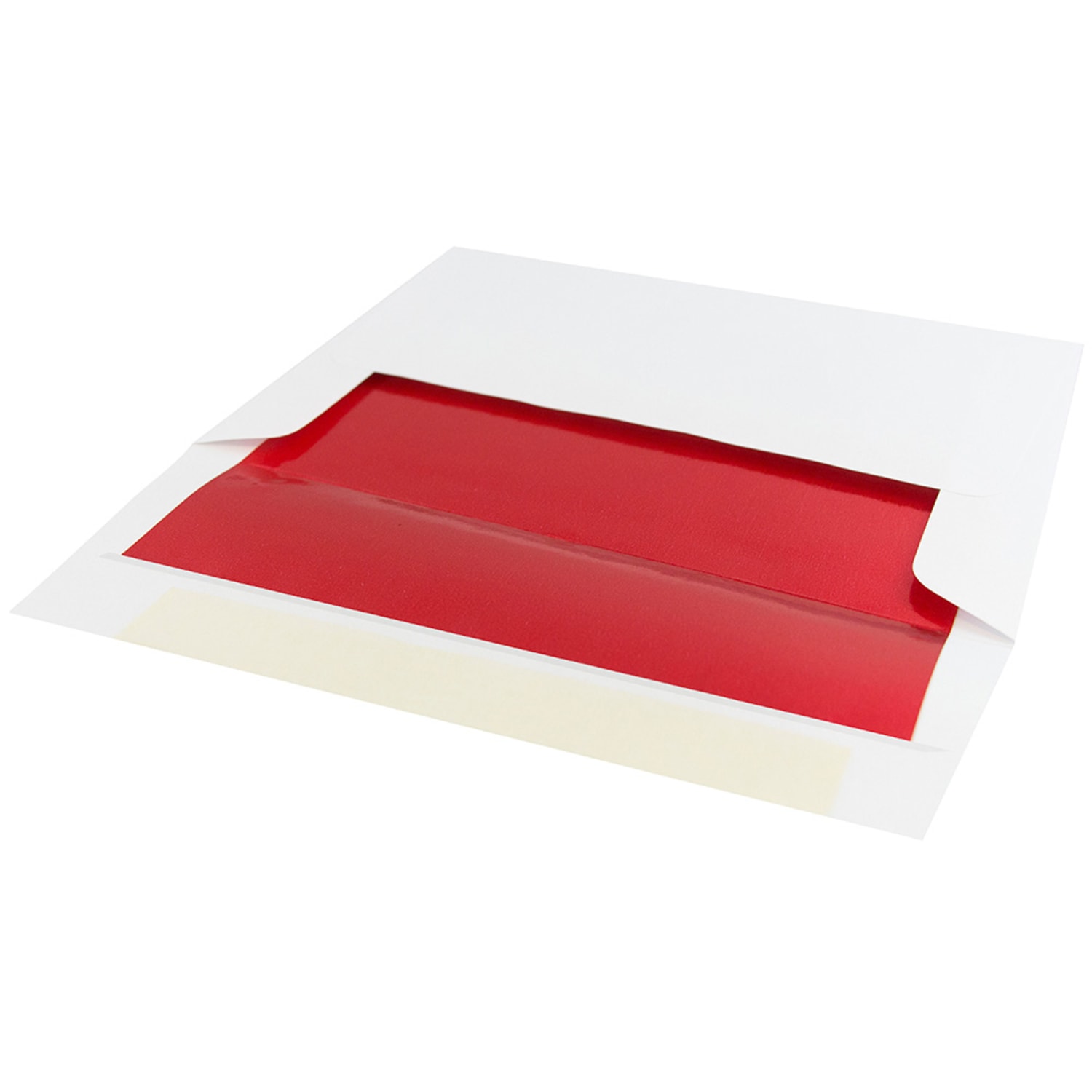 JAM Paper Foil-Lined Booklet Invitation Envelopes, A6, Gummed Seal, Red/White, Pack Of 25 - Image 5