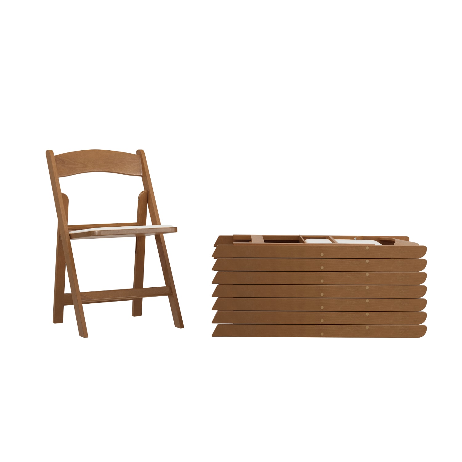 Flash Furniture Hercules Folding Chair  Resin 8 Pack 800LB Weight Capacity Event Chair Chestnut PopularChairscom