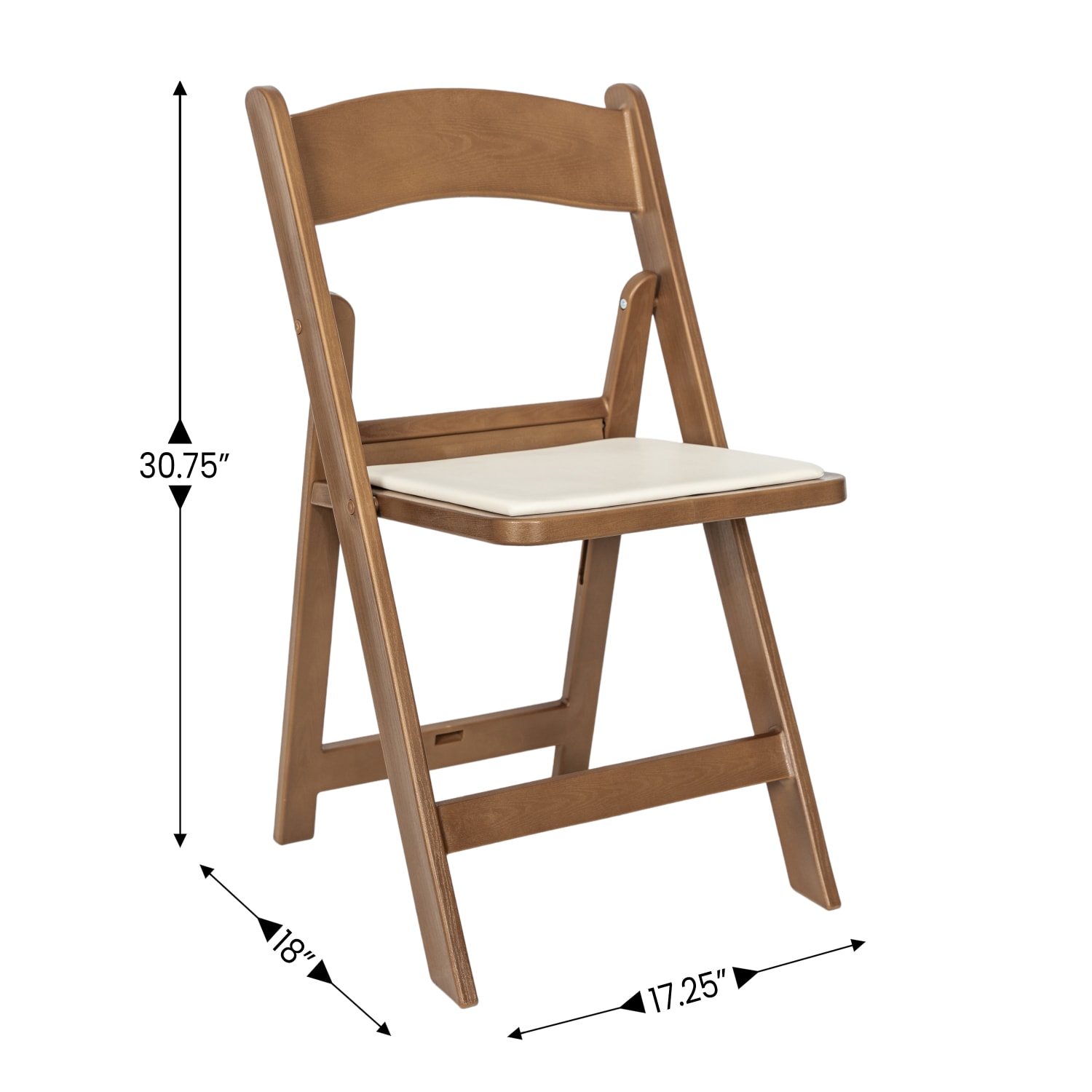 Flash Furniture Hercules Folding Chair - Resin– 8 Pack 800LB Weight Capacity Event Chair, Chestnut - Image 7