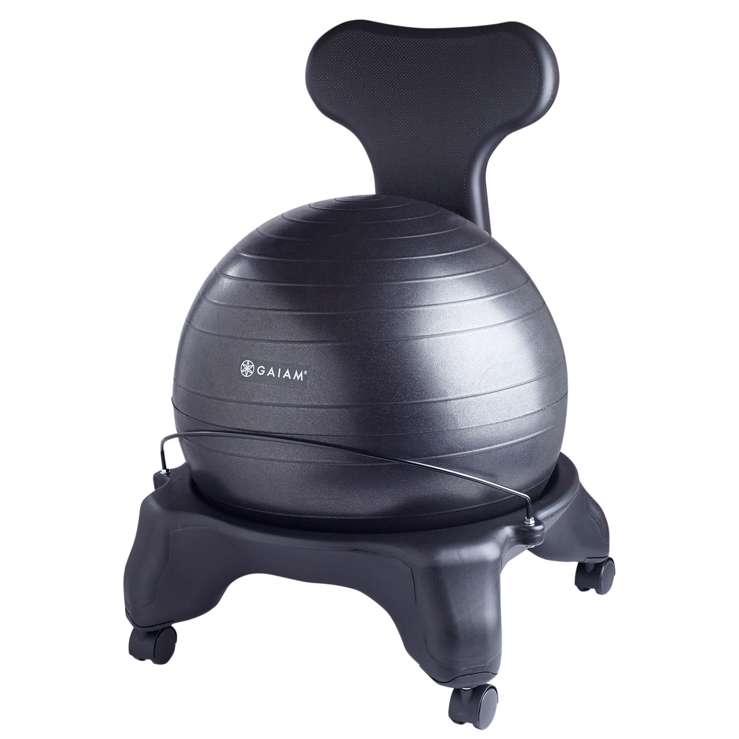 Gaiam Classic Balance Ball Chair Black PopularChairscom Gaiam Classic Balance Ball Chair Black PopularChairscom