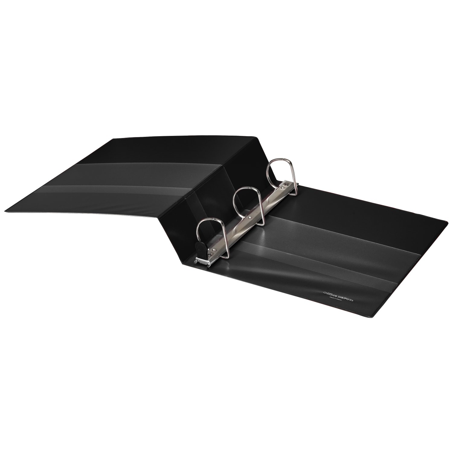 Office Depot Brand Heavy-Duty View 3-Ring Binder, 2in D-Rings, 49% Recycled, Black - Image 6