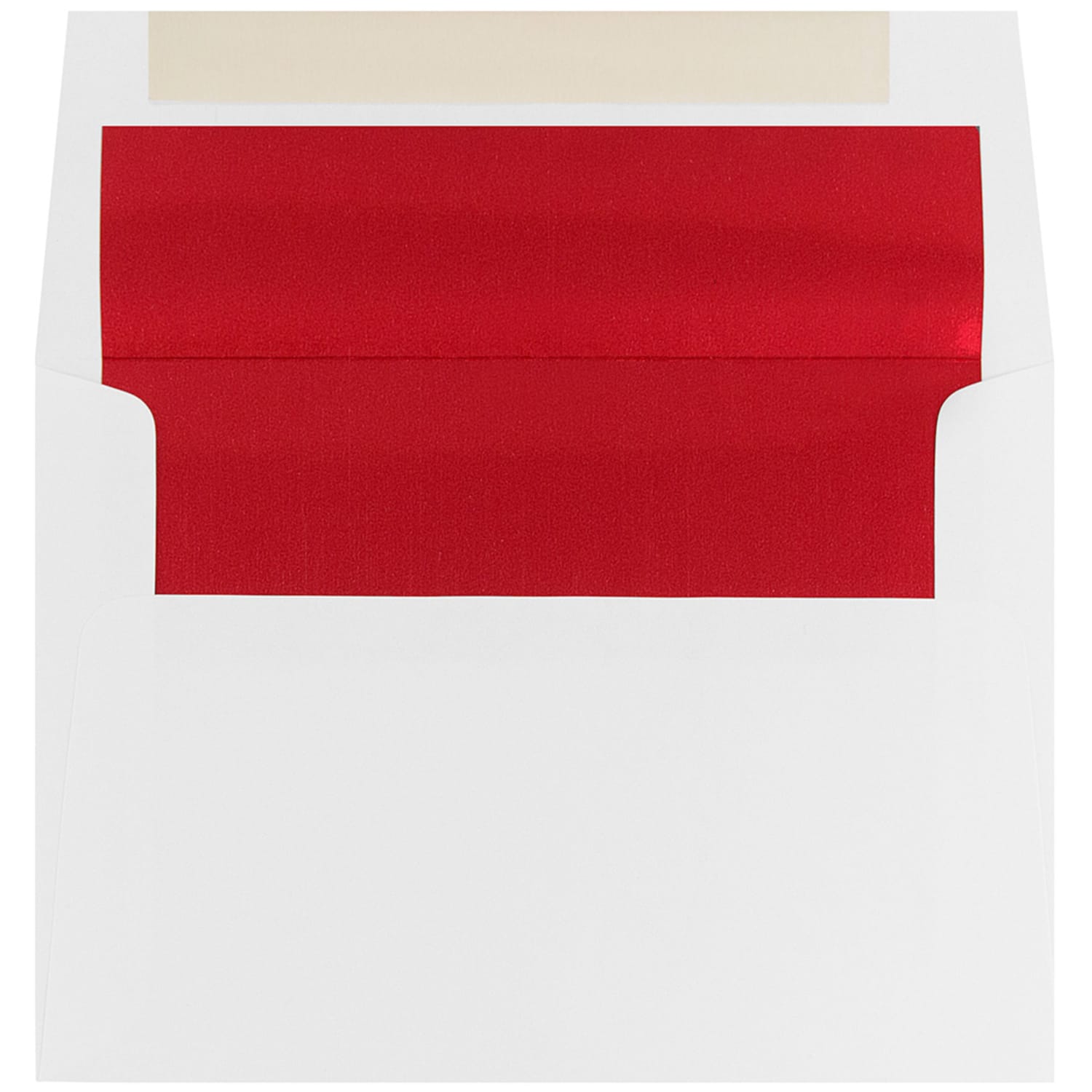 JAM Paper Booklet Invitation Envelopes, A8, Gummed Seal, Red/White, Pack Of 25