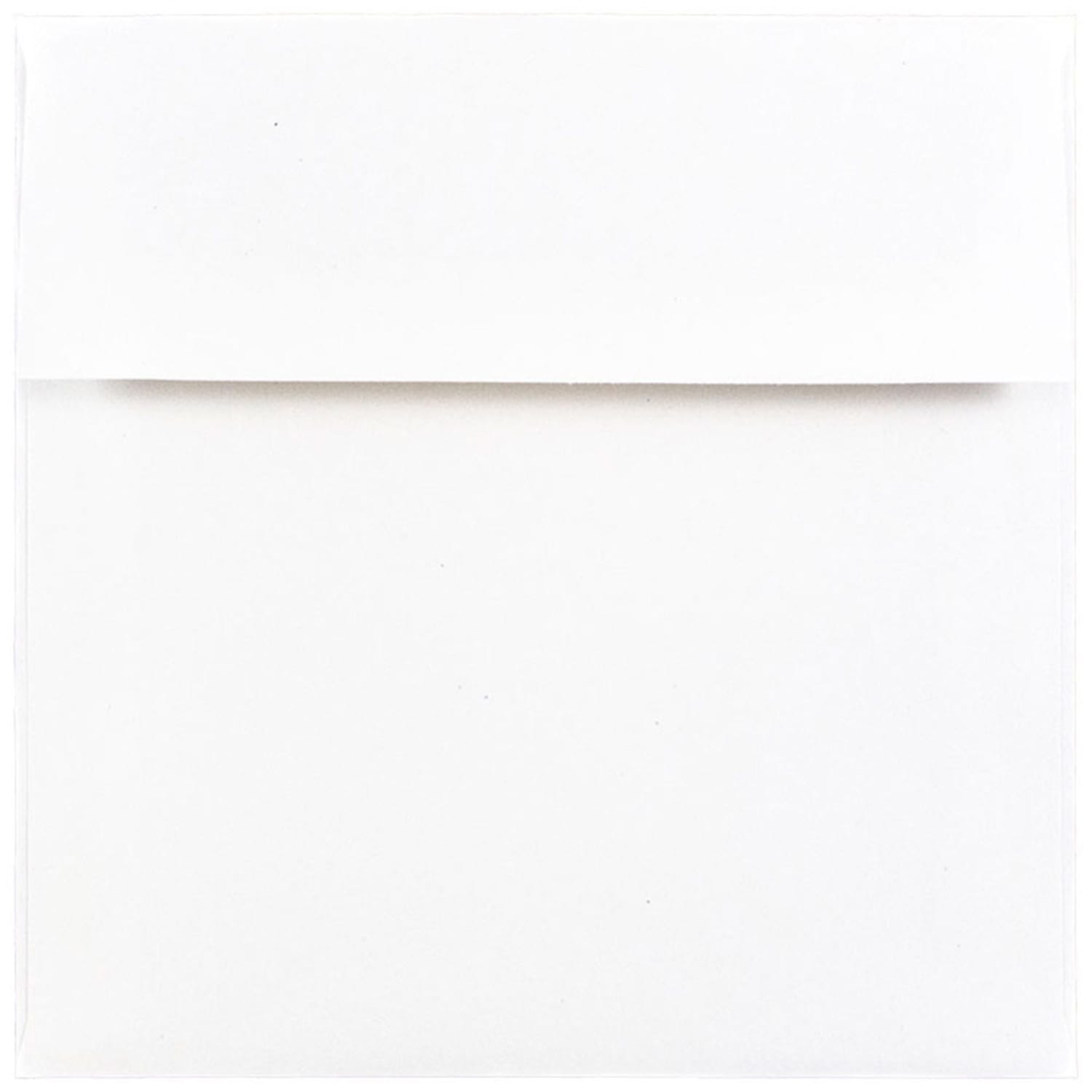 JAM Paper Foil-Lined Invitation Envelopes, 6in x 6in, Gummed Seal, Silver/White, Pack Of 25 - Image 3