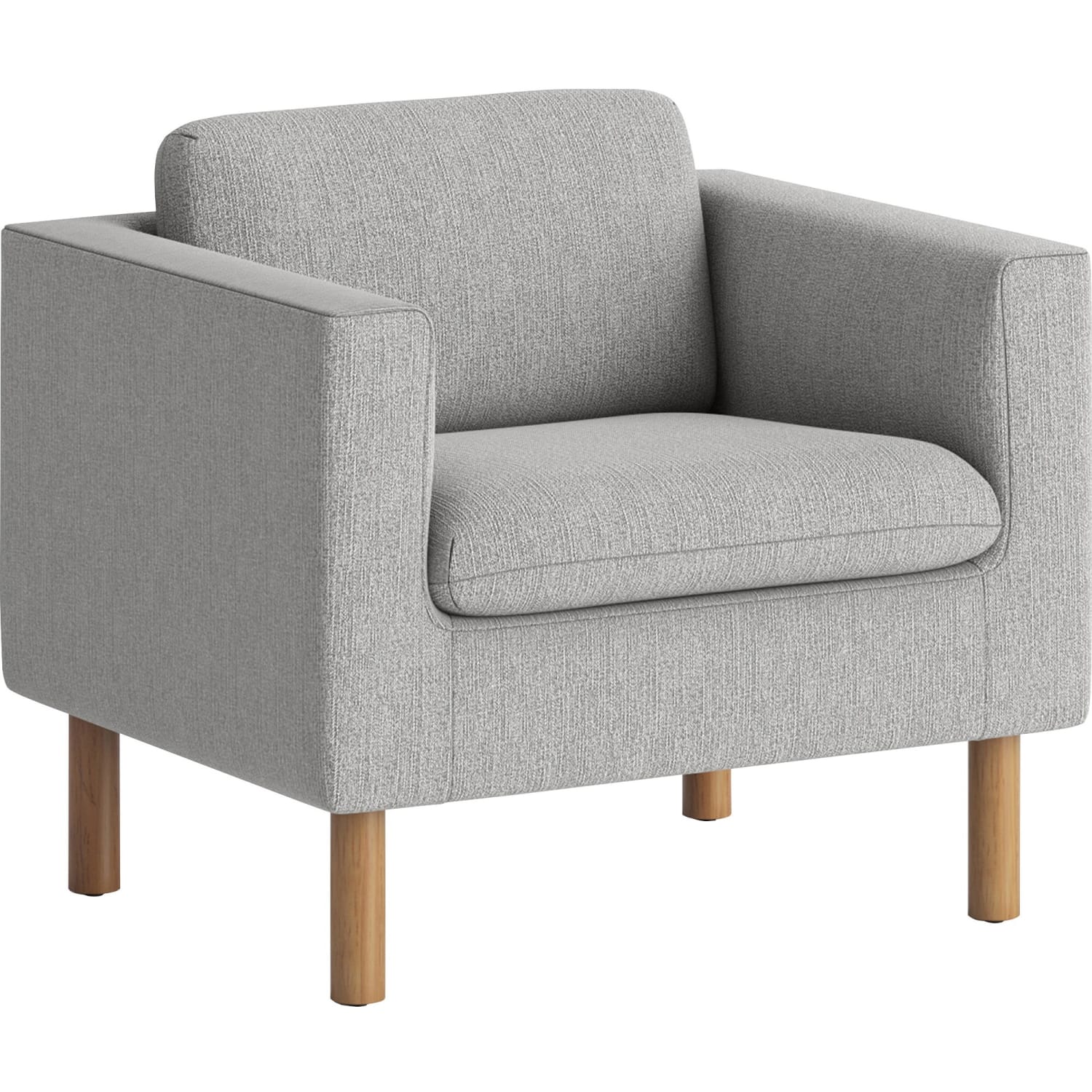 HON Parkwyn Club Chair  Material Fabric  Finish Gray  1 Each PopularChairscom