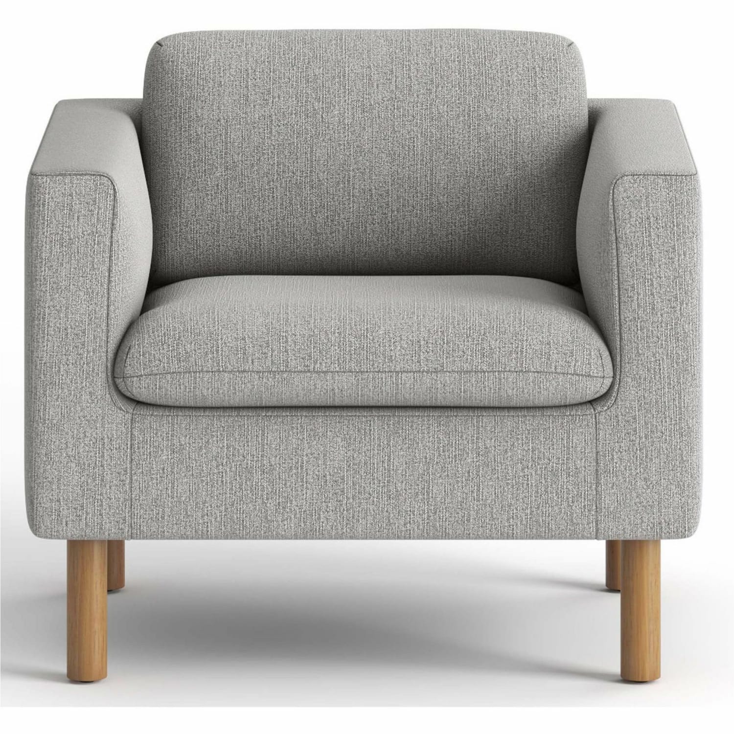 HON Parkwyn Club Chair - Material: Fabric - Finish: Gray - 1 Each - Image 3