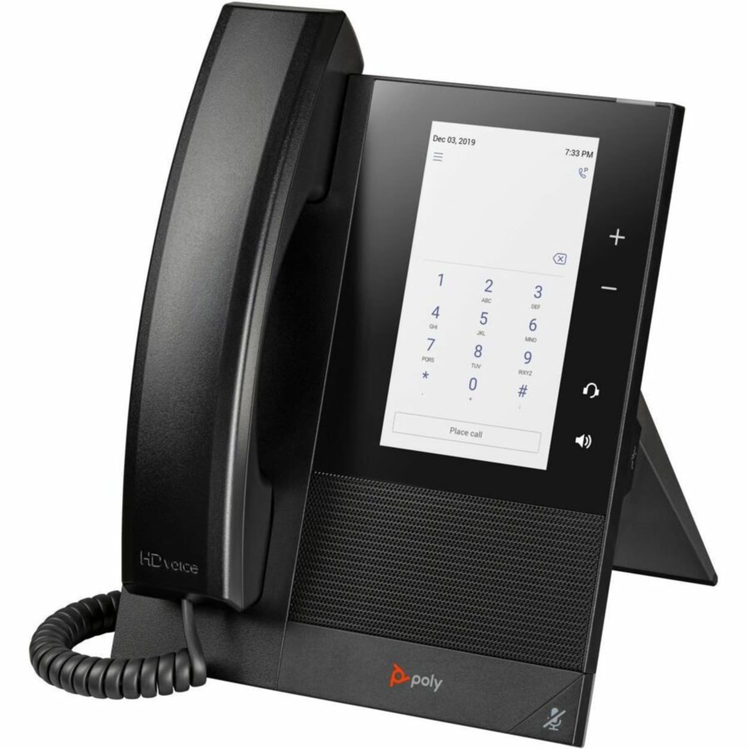Poly CCX 400 IP Phone - Corded - Corded - Desktop, Wall Mountable - Black - 24 x Total Line - VoIP - 5in LCD - 2 x Network (RJ-45) - PoE Ports - Image 3