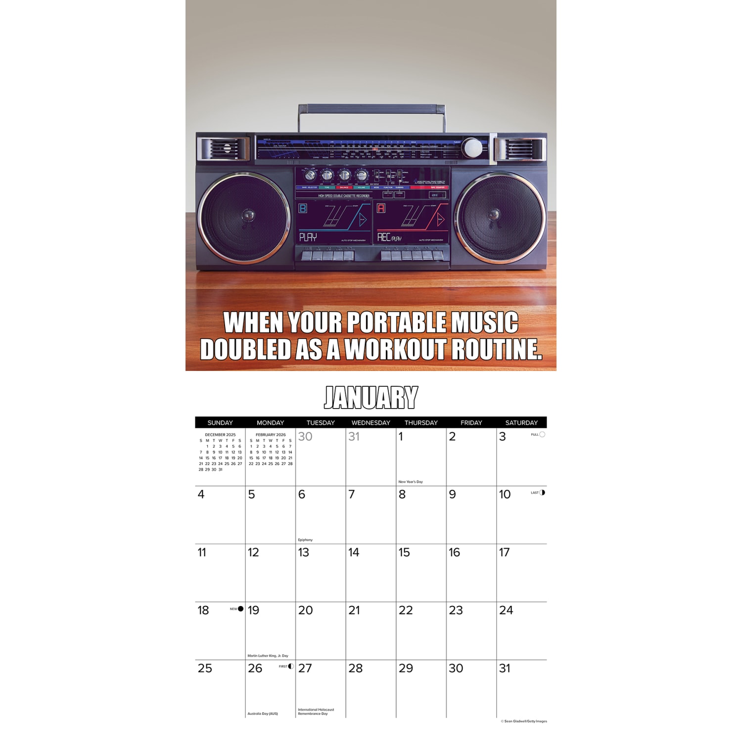 2026 Willow Creek Press Art & Design Monthly Wall Calendar, 12in x 12in, 80s Flashback, January To December, 49747 - Image 3