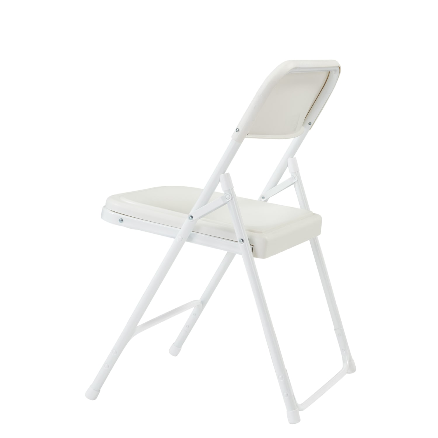 National Public Seating Lightweight Plastic Folding Chairs White Set Of 4 Chairs PopularChairscom
