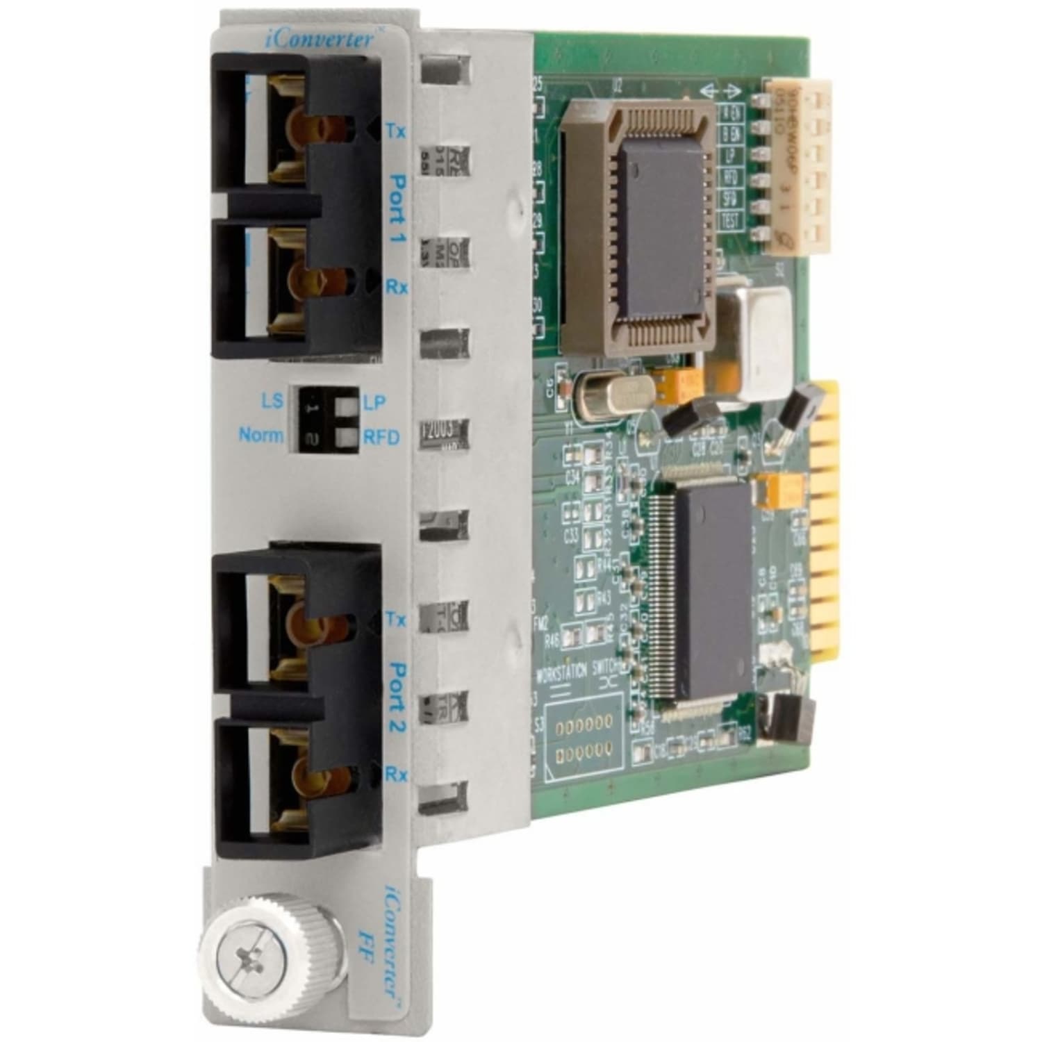 Omnitron iConverter 100Mbps Ethernet Fiber to Fiber Media Converter SC Multimode 5km to Multimode 5km Module - 2 x 100BASE-FX; Internal Module; Lifetime Warranty - Image 3