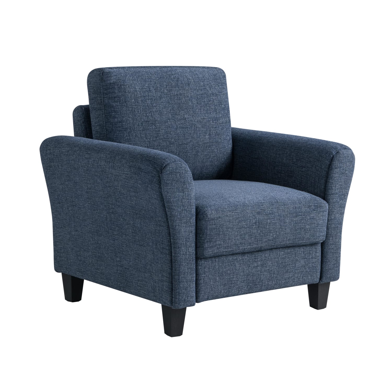 Lifestyle Solutions Winslow Chair With Rolled Arms, Blue - Image 4