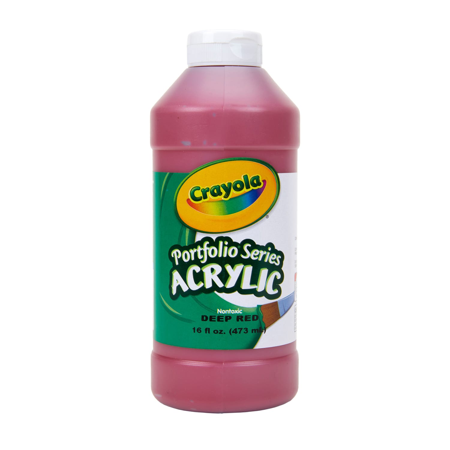 Crayola Portfolio Series Acrylic Paint, 16 oz., Deep Red, Pack Of 2 - Image 3
