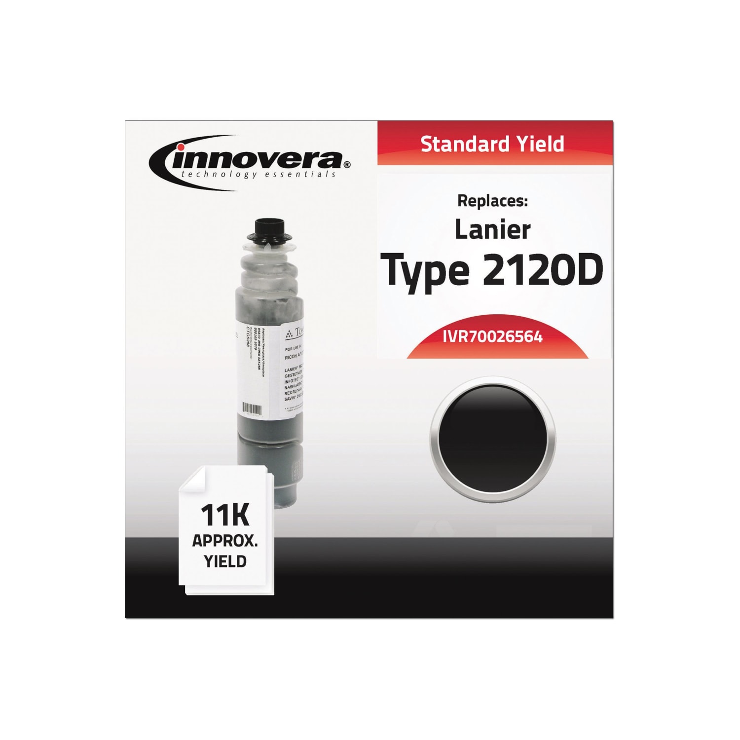 Innovera Remanufactured Black Copier Black Toner Cartridge Replacement For Ricoh 885288, 70026564 - Image 3