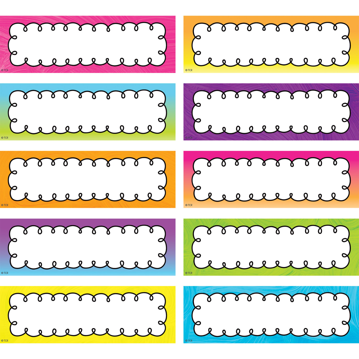 Teacher Created Resources Labels Magnetic Accents, Brights 4Ever, 20 Per Pack, Set Of 3 Packs - Image 3