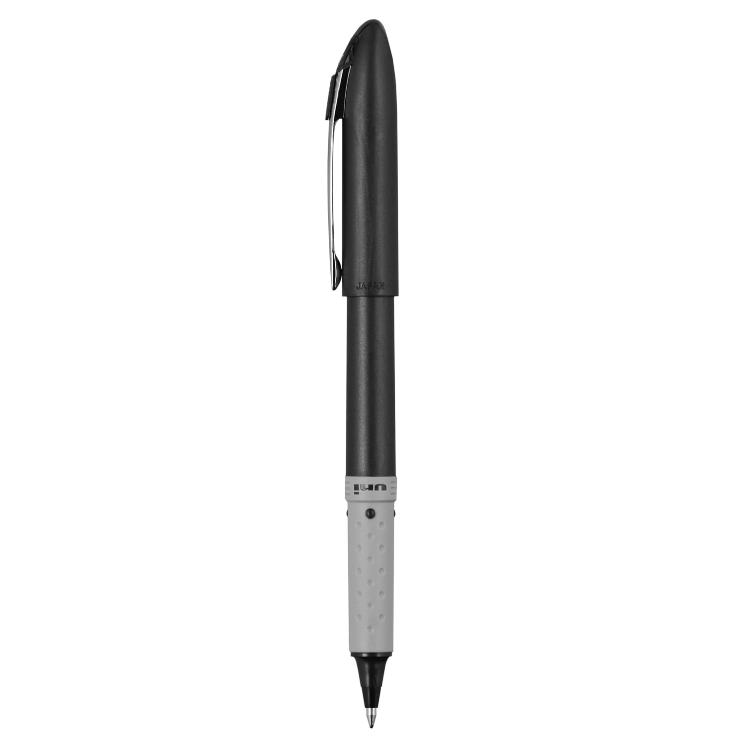 uni-ball Grip Rollerball Pens, Fine Point, 0.7 mm, Black Barrel, Black Ink, Pack Of 12 - Image 4