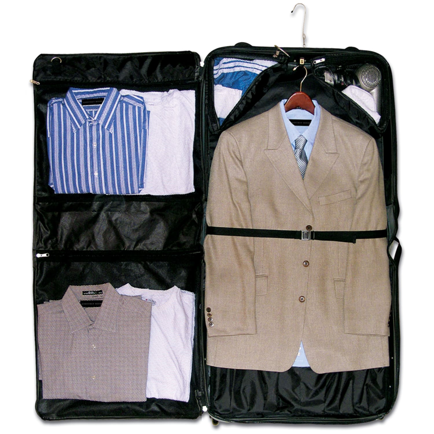 Geoffrey Beene 42in Rolling Garment Bag, Black - Image 3