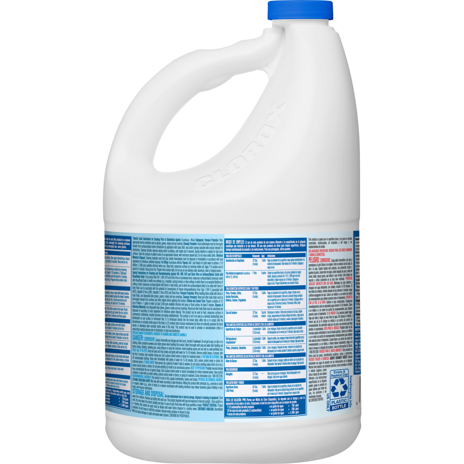 CloroxPro Clorox Germicidal Bleach, Concentrated, 121 Ounce Bottle, Pack of 3 (30966) - Image 4