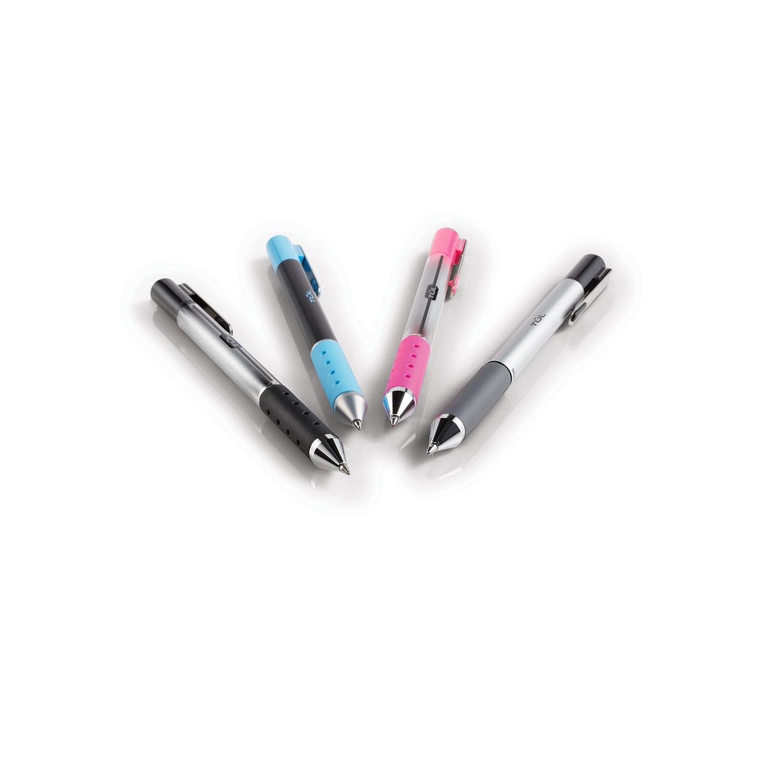 TUL Retractable Gel Pens Bullet Point 05 mm Gray Barrel Assorted Bright Ink Colors Pack Of 8 PopularChairscom TUL Retractable Gel Pens Bullet Point 05 mm Gray Barrel Assorted Bright Ink Colors Pack Of 8 PopularChairscom