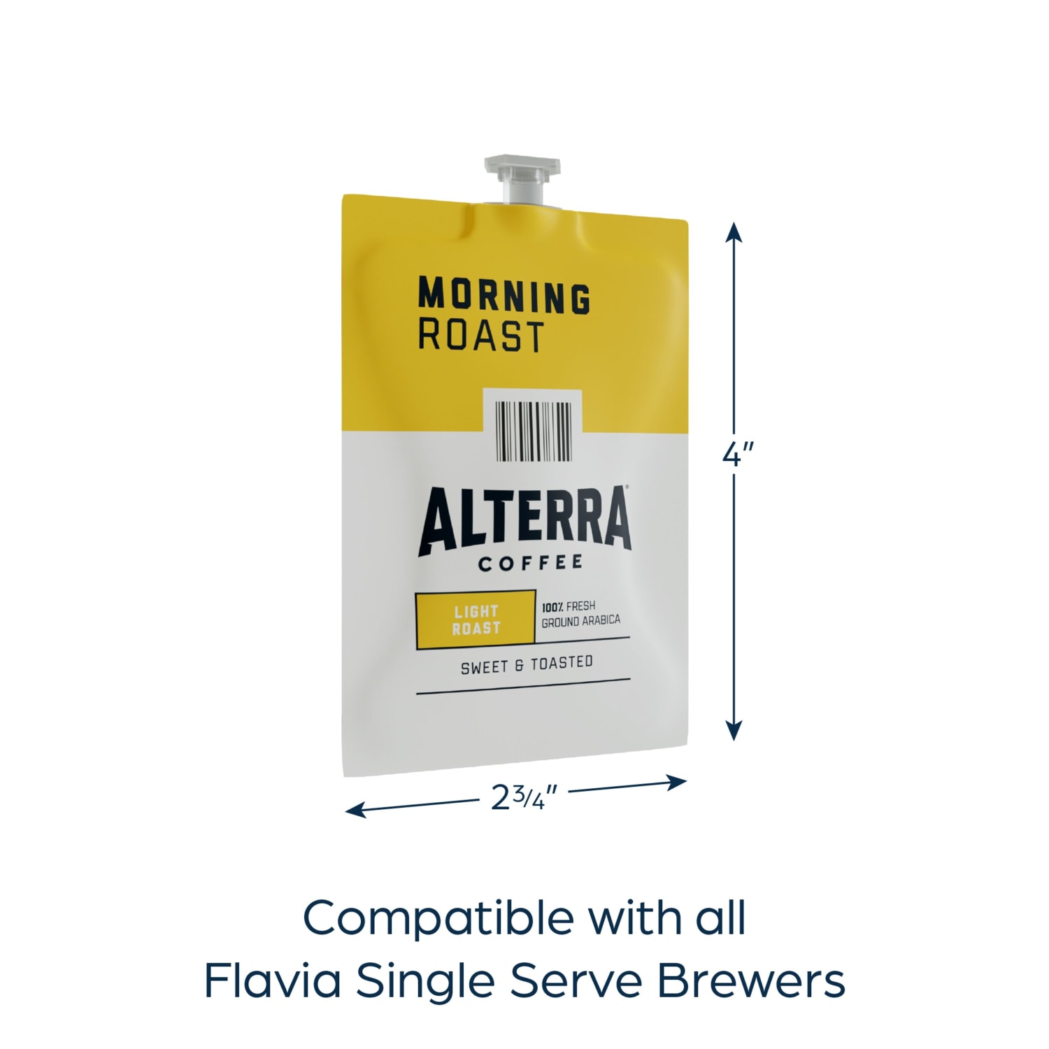 FLAVIA Coffee ALTERRA Single-Serve Coffee Freshpacks, Morning Roast, Carton Of 100 - Image 3
