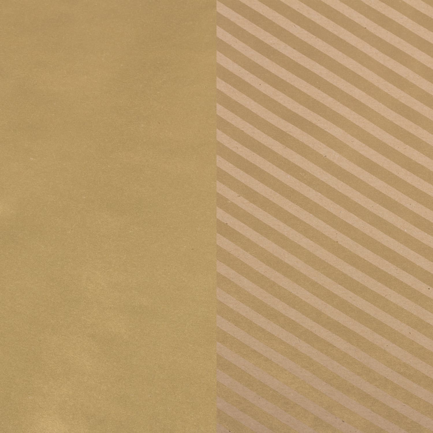 JAM Paper Wrapping Paper, Stripes & Solids Combo, 25 Sq Ft Each, Gold, 2/Pack - Image 3