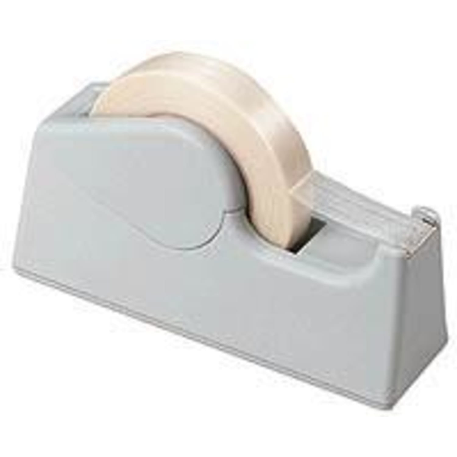 SKILCRAFT Desktop Tape Dispenser - 3in Core - Serrated Blade, Non-marring, Non-slip Base - Plastic, Rubber - Gray - 1 / Each - Image 3