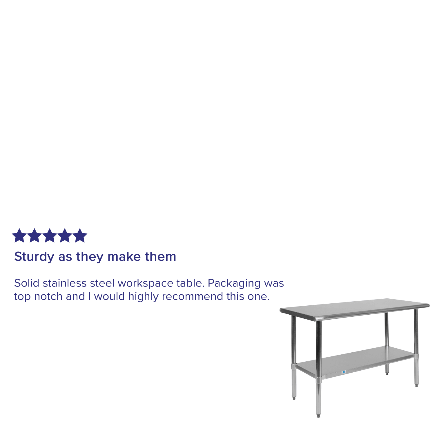 Flash Furniture Stainless Steel Prep And Work Table, 34-1/2inH x 48inW x 24inD, Silver - Image 5