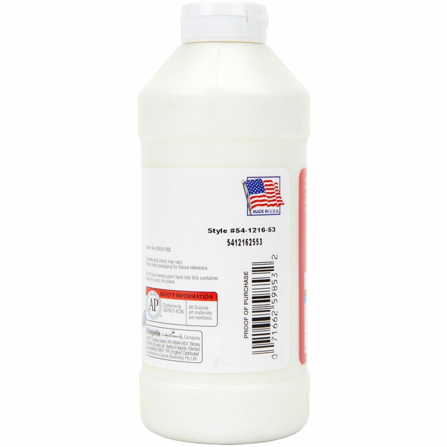 Crayola Premier Tempera Paint, White - Image 6
