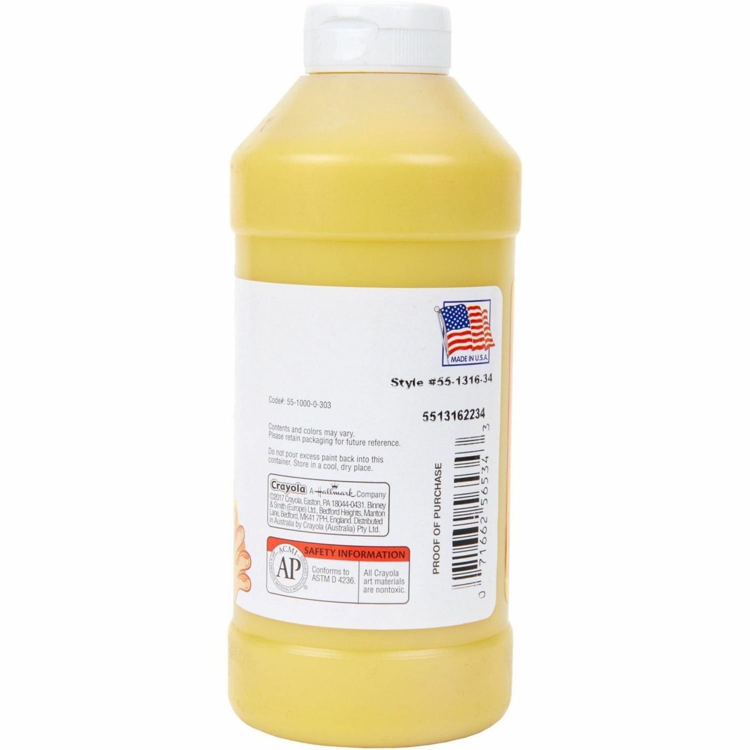 Crayola Washable Finger Paint, 16 Oz., Yellow - Image 6