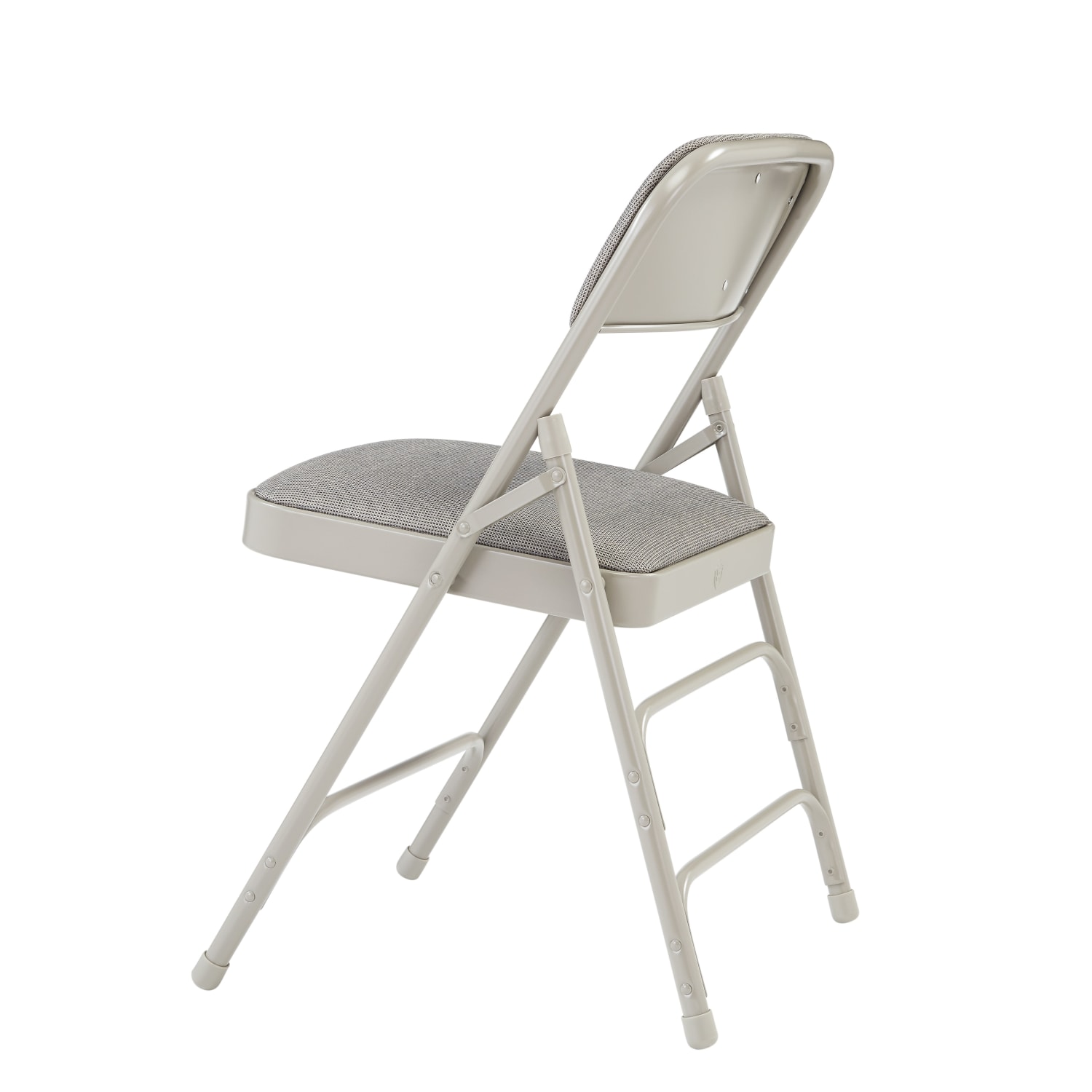 National Public Seating Fabric Upholstered Triple Brace Folding Chairs Gray Pack Of 4 PopularChairscom