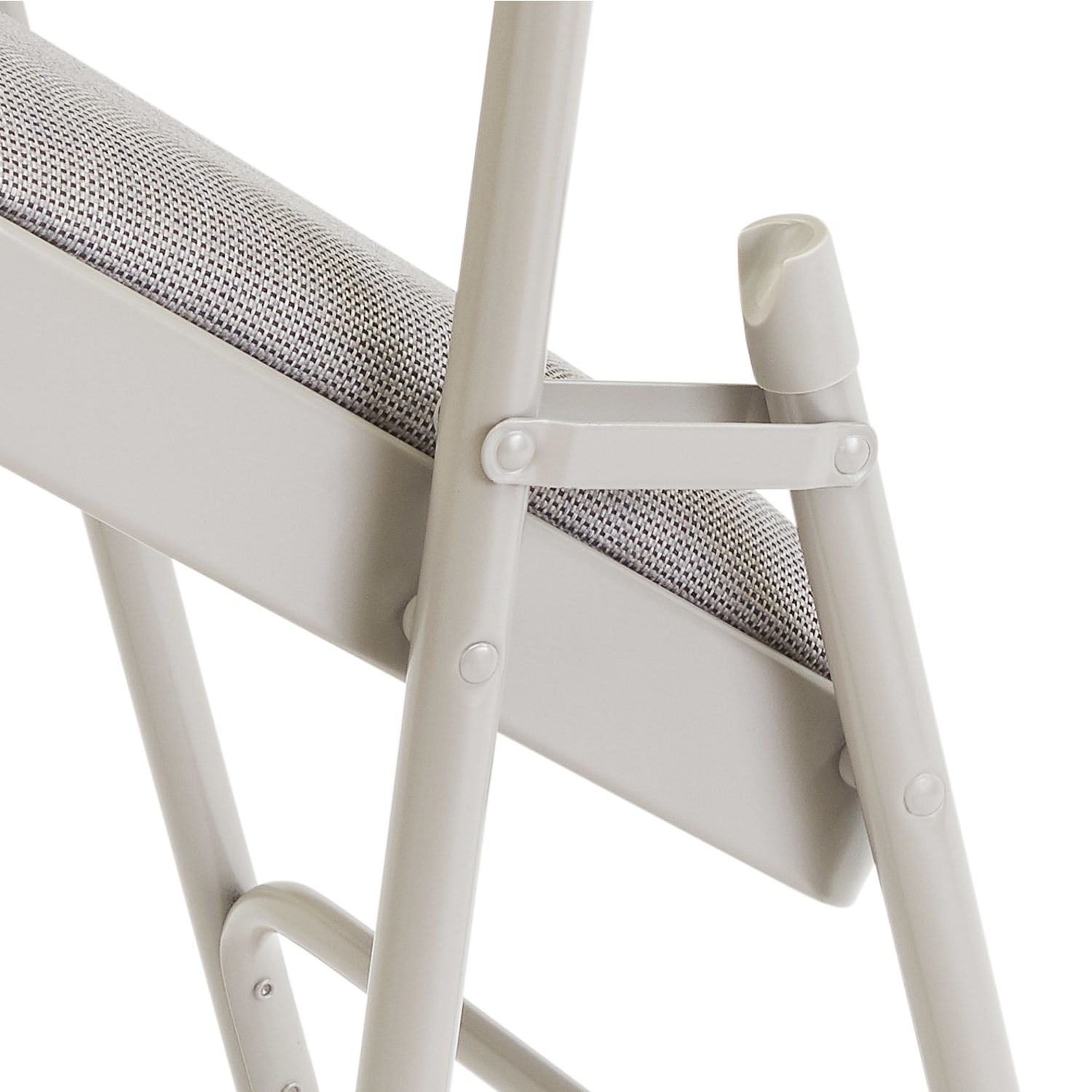 National Public Seating Fabric Upholstered Triple Brace Folding Chairs Gray Pack Of 4 PopularChairscom