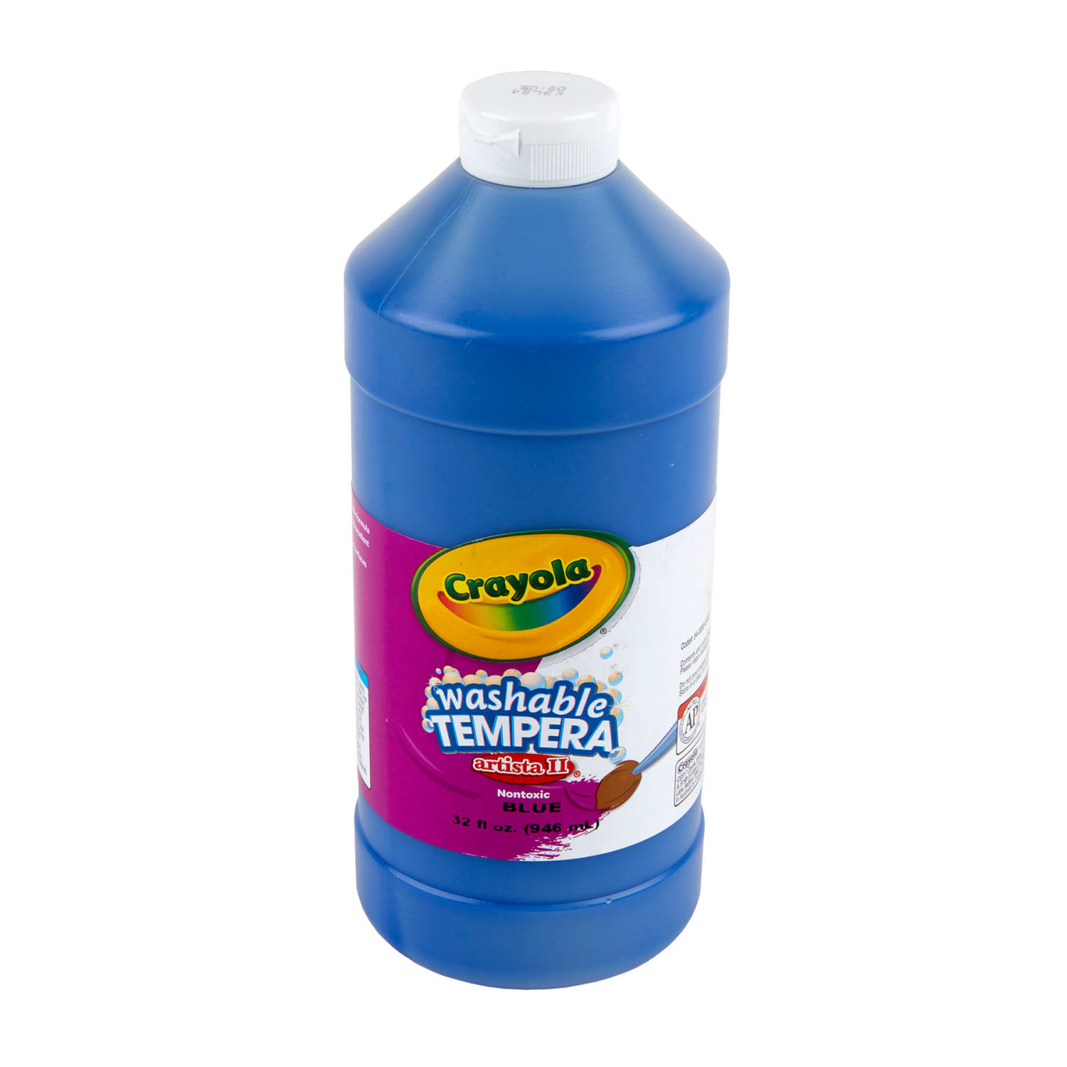 Crayola Artista II Washable Tempera Paint, 32 oz, Blue, Pack Of 3 - Image 5