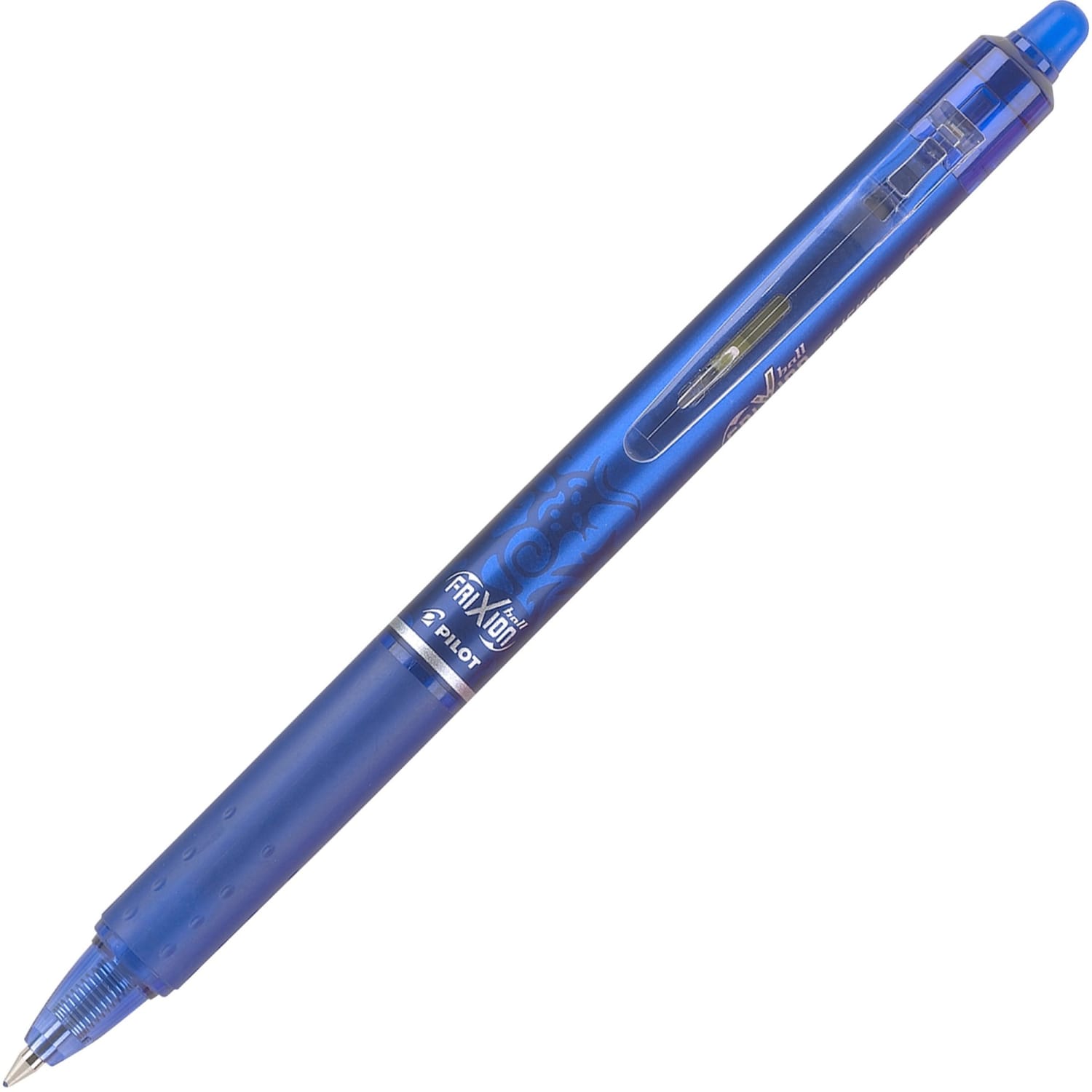 Pilot FriXion Ball Clicker Erasable Retractable Gel Pens, Pack of 12, Fine Point, 0.7 mm, Blue Barrel, Blue Ink - Image 4