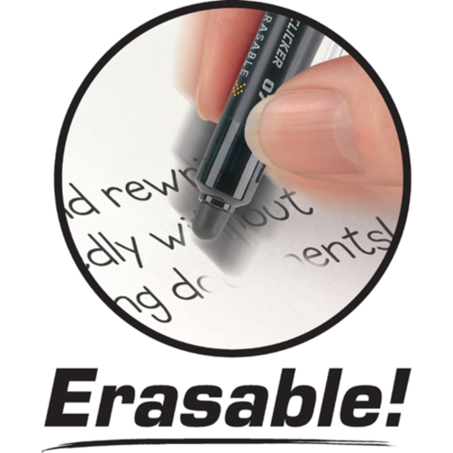Pilot FriXion Ball Clicker Erasable Retractable Gel Pens, Pack of 12, Fine Point, 0.7 mm, Blue Barrel, Blue Ink - Image 5
