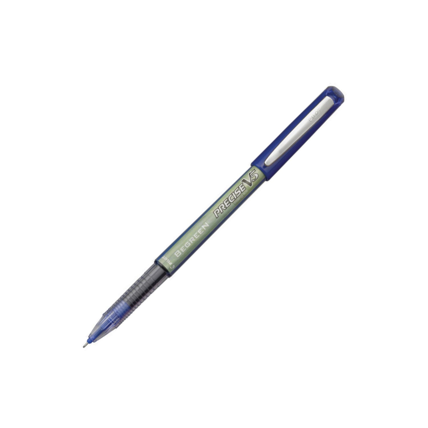 Pilot Precise V5 BeGreen Rollerball Pens, Extra-Fine Point, 0.5 mm, 89% Recycled, Blue Barrel, Blue Ink, Pack Of 12 - Image 3