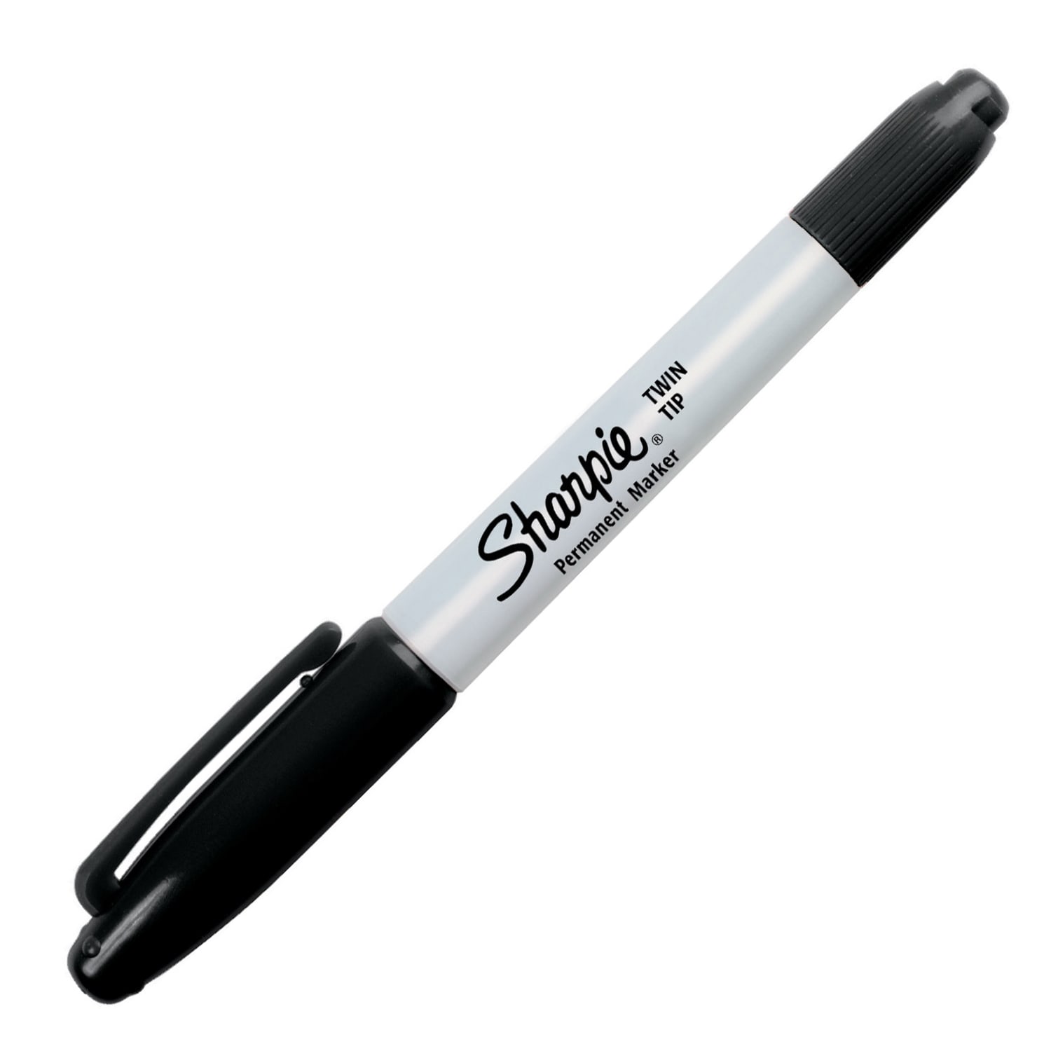 Sharpie Twin-Tip Permanent Markers, Fine/Ultra Fine Points, Black, Pack Of 12 - Image 3