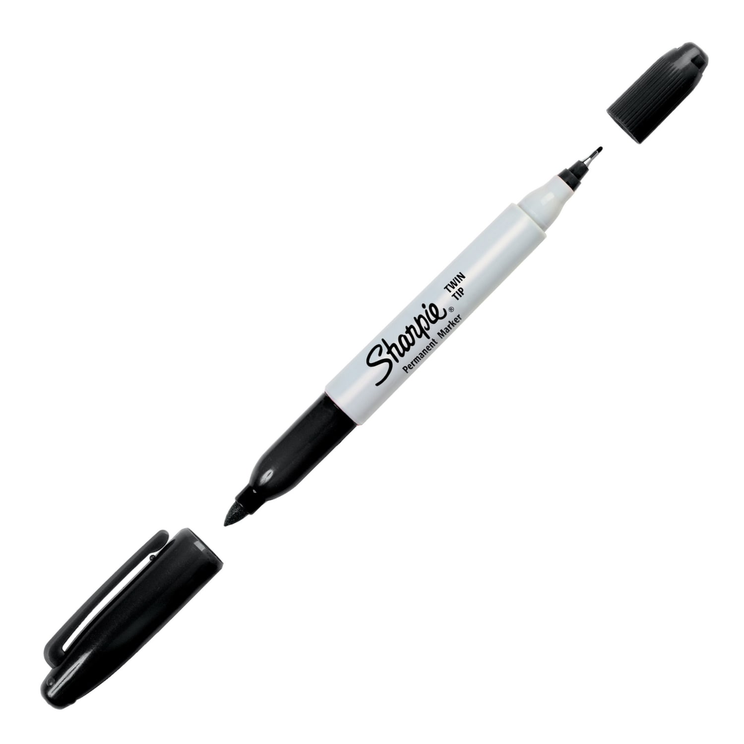 Sharpie Twin-Tip Permanent Markers, Fine/Ultra Fine Points, Black, Pack Of 12 - Image 4