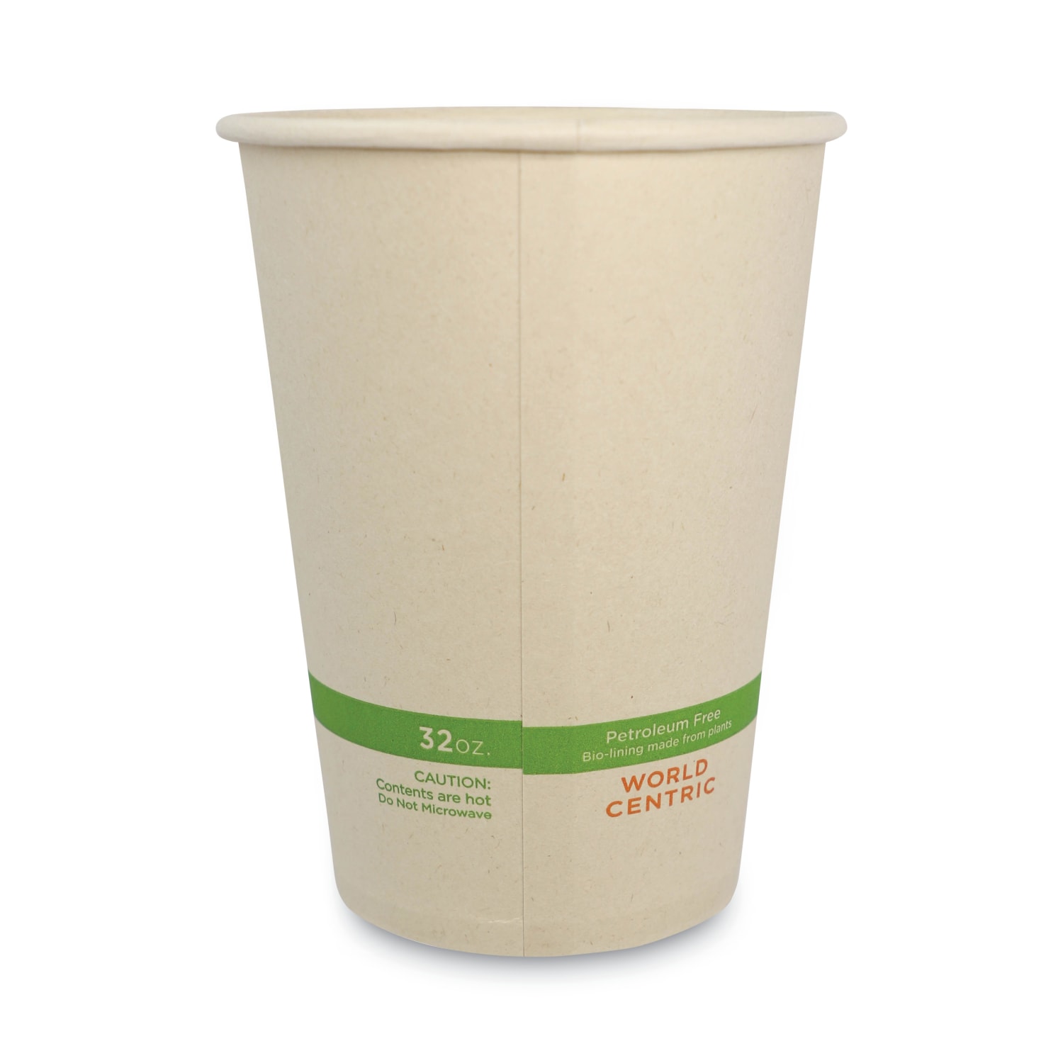 World Centric No Tree Paper Bowls, 32 Oz, 5-13/16inH x 4-7/16in Diameter, Natural, Carton Of 500 Bowls - Image 3