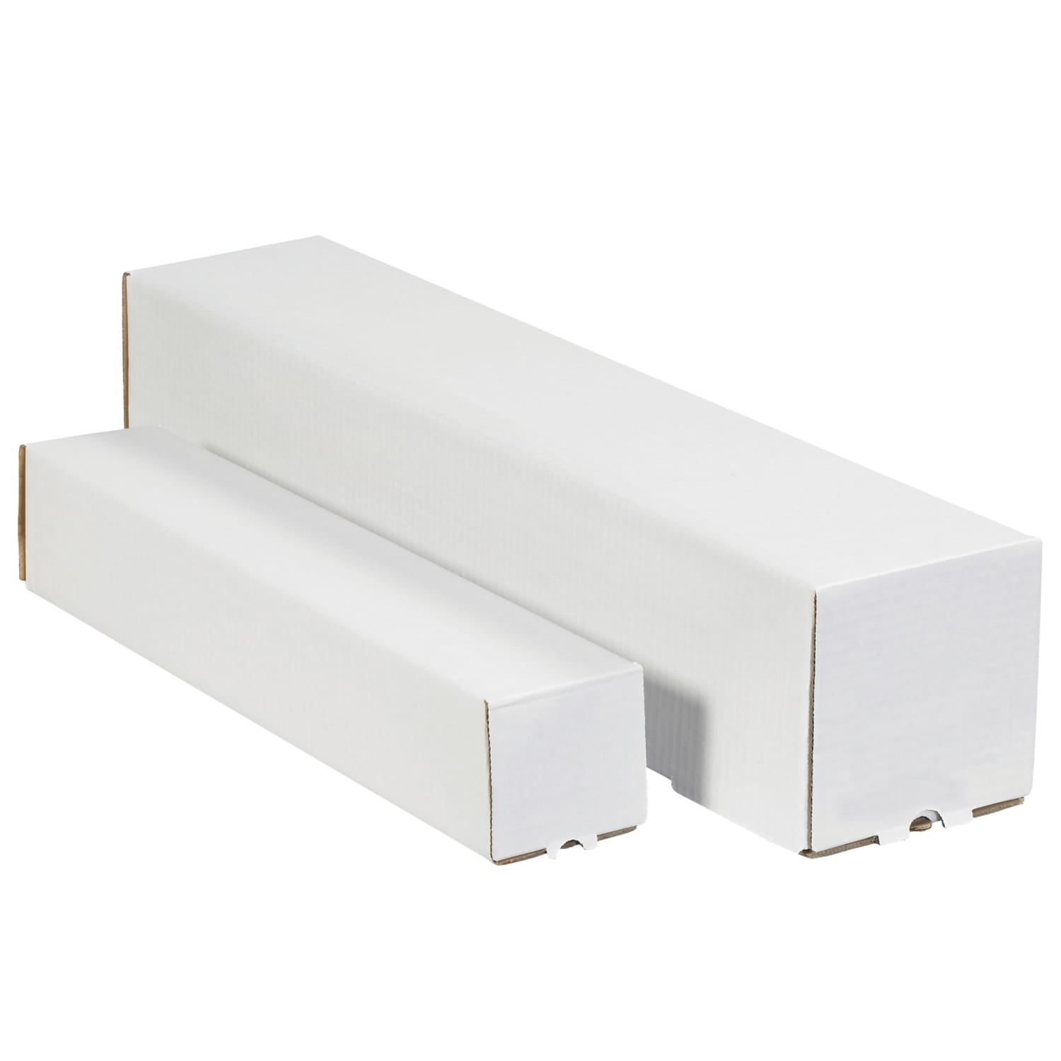 Partners Brand Square Mailing Tubes, 3inH x 3inW x 12inD, White, Pack Of 25
