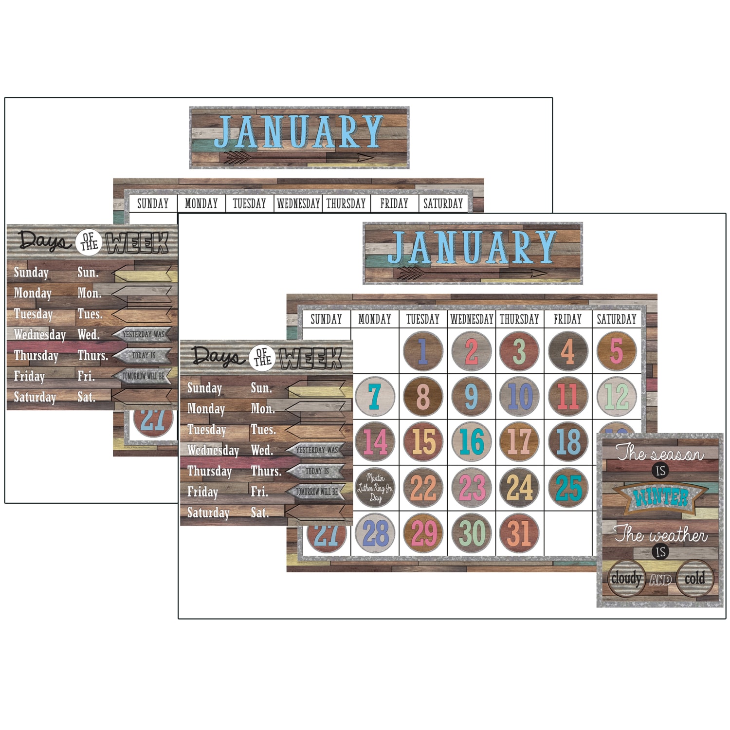 Teacher Created Resources Home Sweet Classroom Calendar Sets, Pack Of 2 Sets - Image 3
