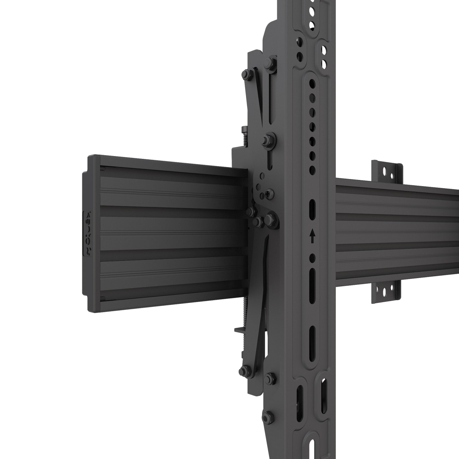 Kanto MBW21PT Wall Mount for Menu Board, Digital Signage Display, Display Screen, TV - Height Adjustable - 2 Display(s) Supported - 40in to 60in Screen Support - 132 lb Load Capacity - 75 x 75, 600 x 400 - VESA Mount Compatible - Steel, Plastic, Aluminum - Image 5