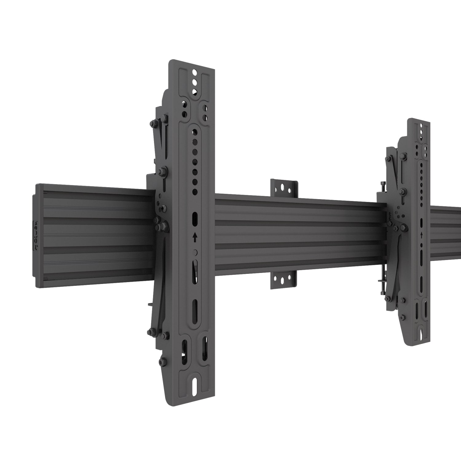 Kanto MBW21PT Wall Mount for Menu Board, Digital Signage Display, Display Screen, TV - Height Adjustable - 2 Display(s) Supported - 40in to 60in Screen Support - 132 lb Load Capacity - 75 x 75, 600 x 400 - VESA Mount Compatible - Steel, Plastic, Aluminum - Image 6