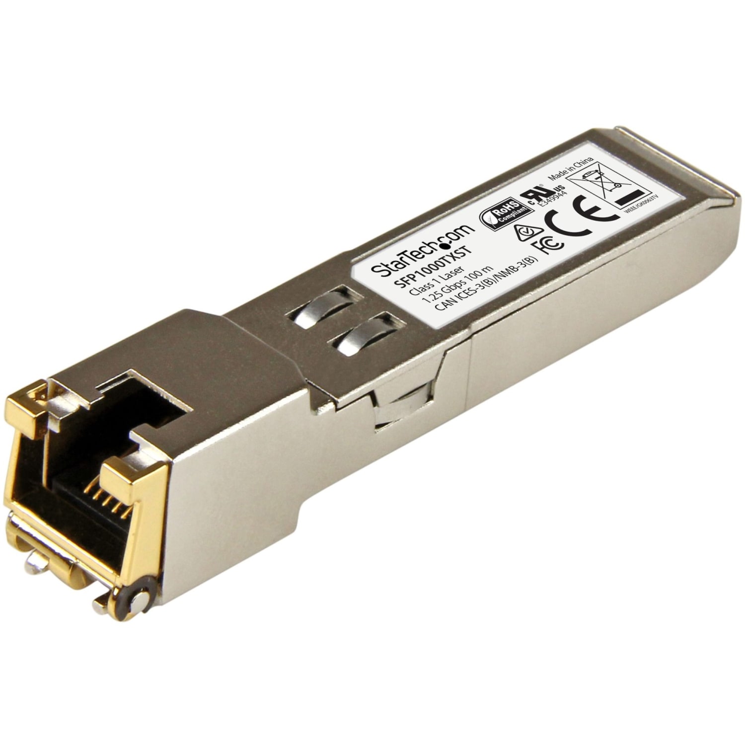 StarTech.com 1000BASE-TX MSA Compliant SFP Module - RJ45 Connector - Copper SFP Transceiver - Lifetime Warranty - SFP1000TXST - Image 6