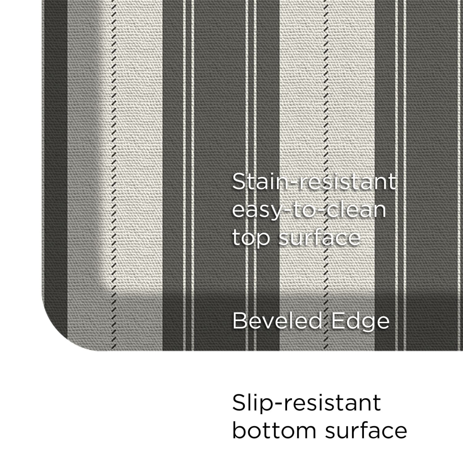 GelPro Designer Comfort Polyurethane Anti-Fatigue Mat For Hard Flooring, 20in x 32in, Taylor Gray - Image 5