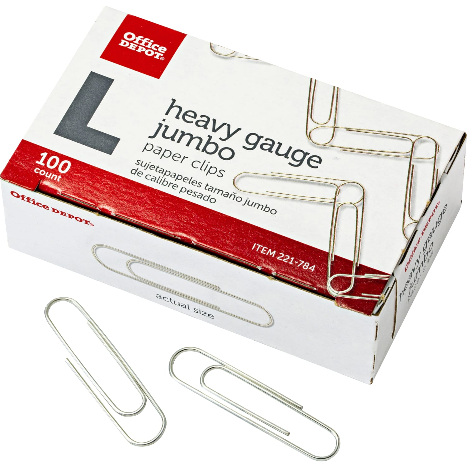 Office Depot Brand Paper Clips, 500 Total, Jumbo, Silver, 100 Per Box, Pack Of 5 Boxes - Image 4