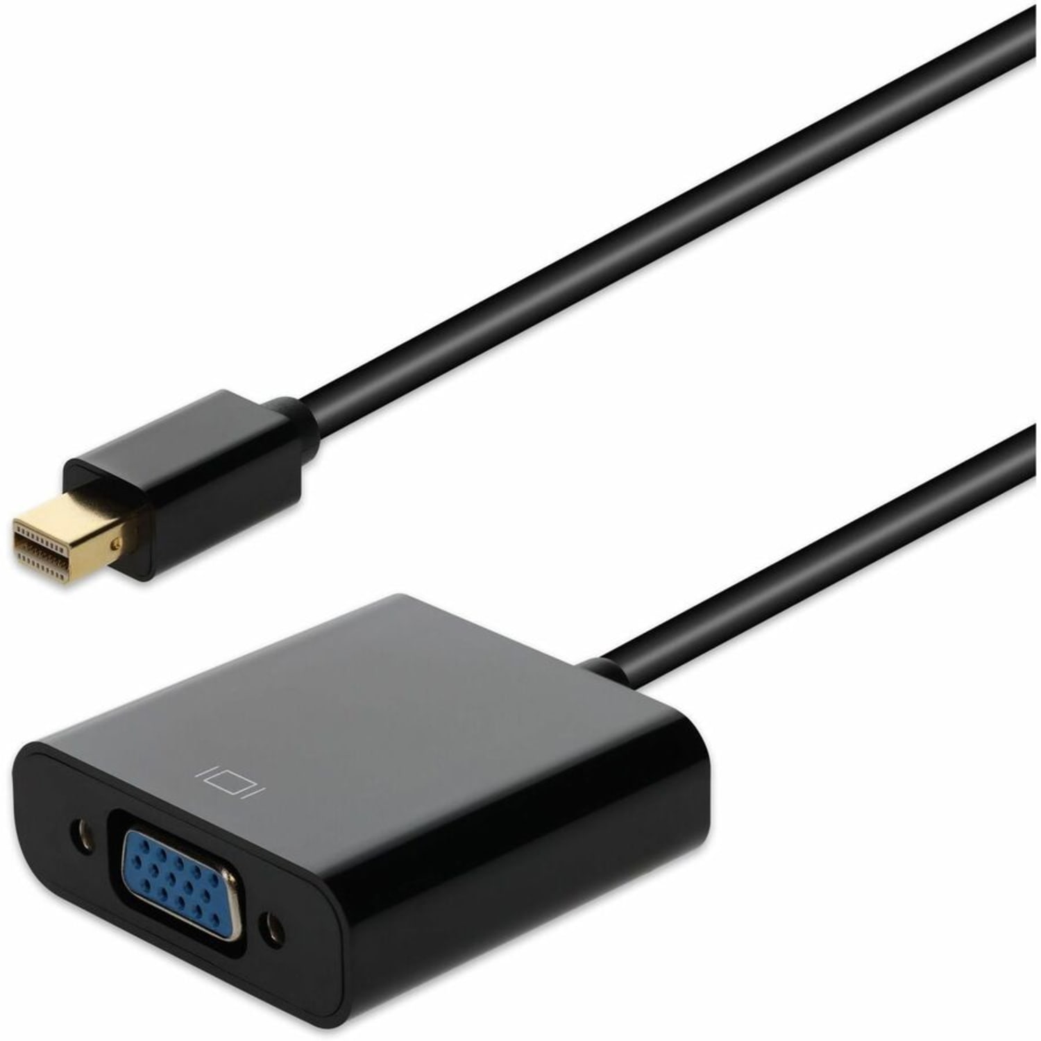 AddOn Mini-DisplayPort 1.1 Male to VGA Female Black Adapter Which Supports Intel Thunderbolt For Resolution Up to 1920x1200 (WUXGA) - 100% compatible and guaranteed to work - Image 3
