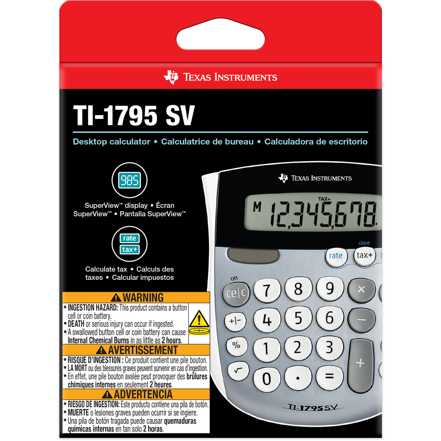 Texas Instruments TI-1795SV Desktop Display Calculator - Image 3