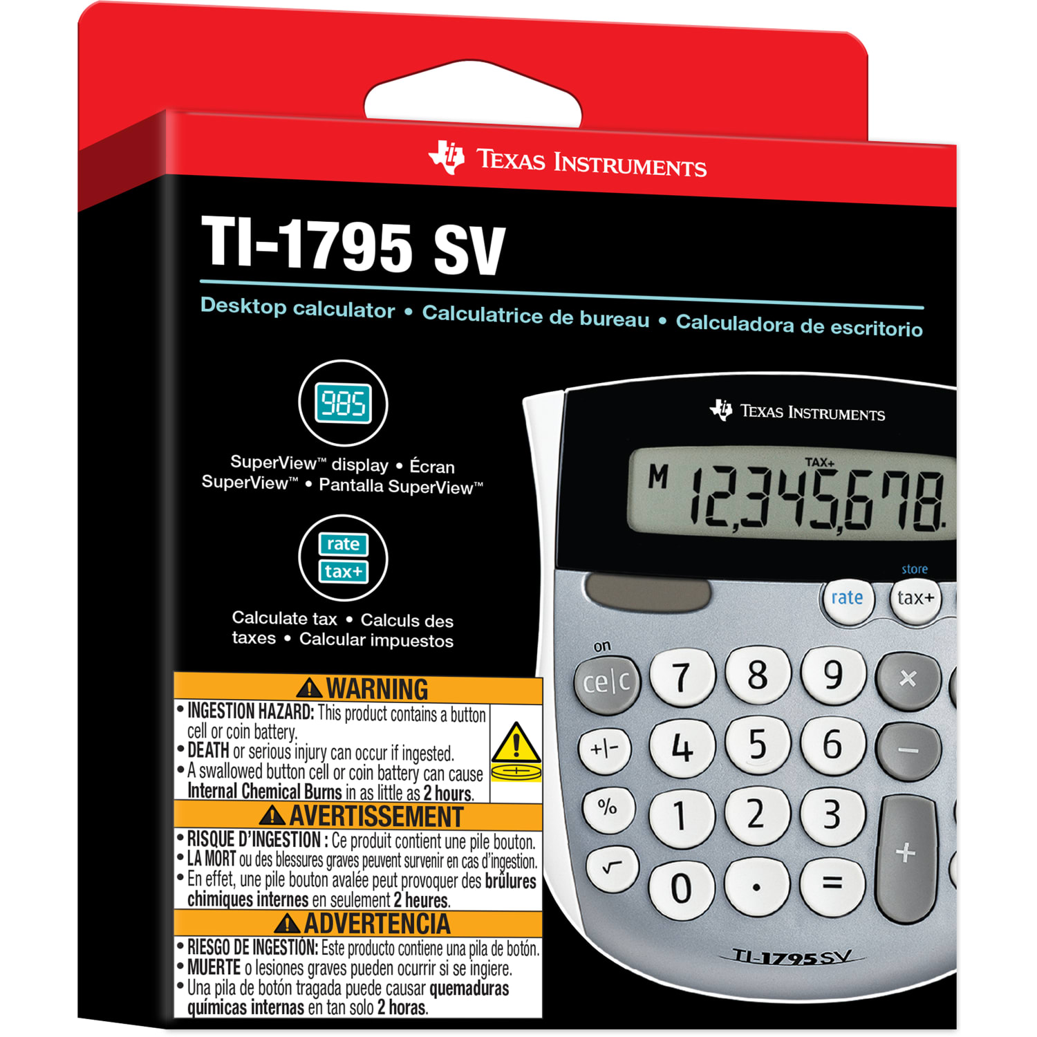 Texas Instruments TI-1795SV Desktop Display Calculator - Image 4