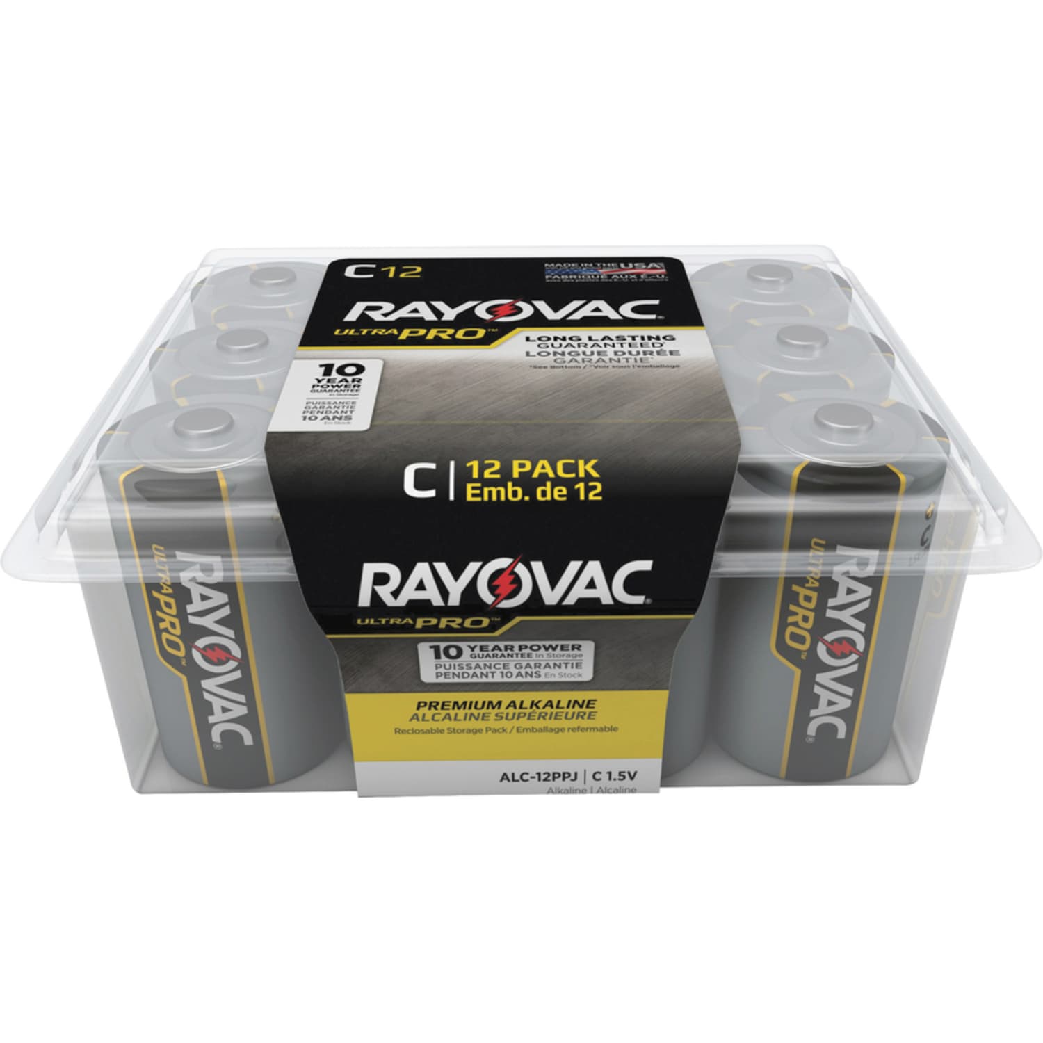 Rayovac Ultra Pro Alkaline C Battery 12-Packs - For Multipurpose - C - 1.5 V DC - 12/Pack - 8 / Carton - Image 4